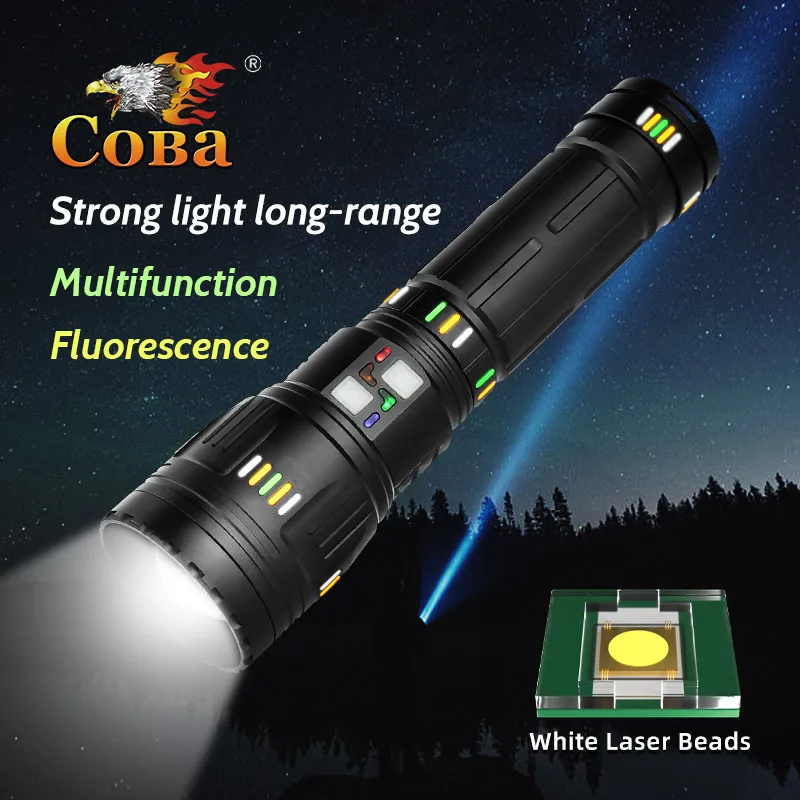 COBA Ultra Powerful LED Flashlight Super Bright Long Range